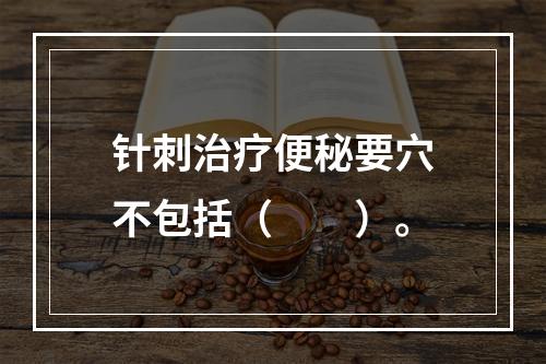 针刺治疗便秘要穴不包括（　　）。