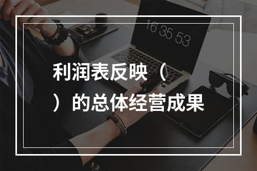 利润表反映（　　）的总体经营成果