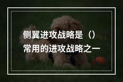 侧翼进攻战略是（）常用的进攻战略之一