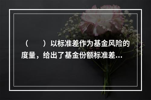 （　　）以标准差作为基金风险的度量，给出了基金份额标准差的超