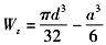 图5-4-4所示截面的抗弯截面模量Wz为（　　）。[201
