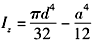 图5-4-1所示空心截面对z轴的惯性矩Iz为（　　）。[2