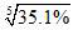 某企业的产品产量2000年比1995年增长了35.1%，则
