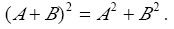 设A，B是n阶方阵，A≠0且AB=0，则().