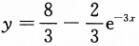 微分方程y′+3y=8的通解是()。