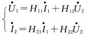 二端口电路的H参数方程是()。