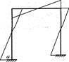如图1-5-73所示，刚架的支座a产生沉陷△，则下列弯矩图