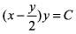 微分方程ydx+(x-y)dy=0的通解是()。