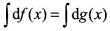 若在区间(a，b)内，f′(x)=g′(x)，下列等式中错误