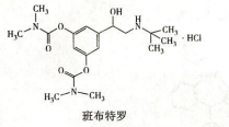 依据药物的化学结构判断，属于前药型的β2受体激动药是