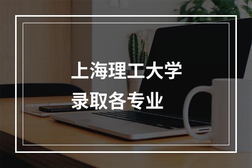 上海理工大学录取各专业