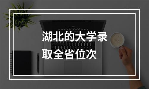 湖北的大学录取全省位次