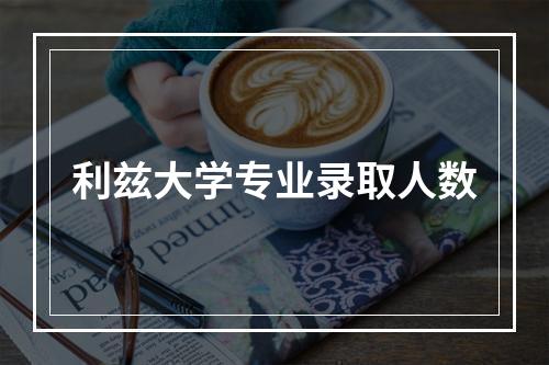 利兹大学专业录取人数