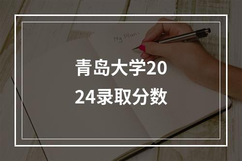 青岛大学2024录取分数