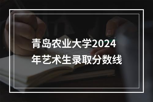 青岛农业大学2024年艺术生录取分数线