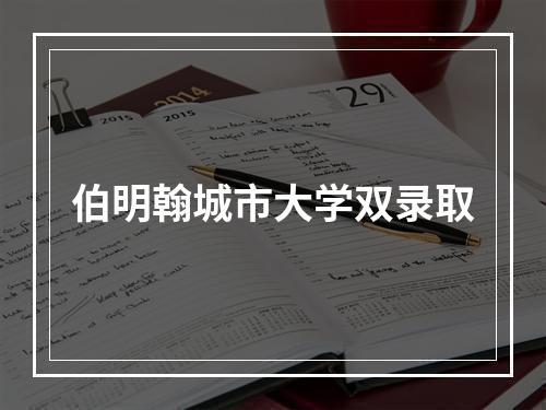 伯明翰城市大学双录取