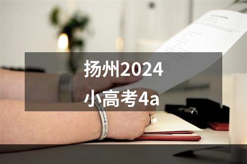 扬州2024小高考4a