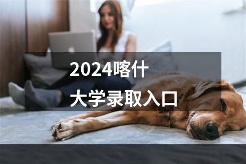 2024喀什大学录取入口