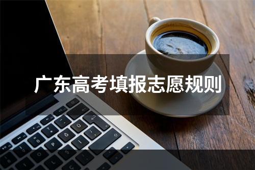 广东高考填报志愿规则