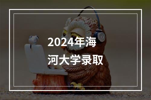 2024年海河大学录取