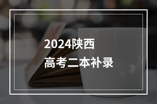 2024陕西高考二本补录