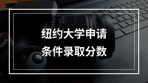 纽约大学申请条件录取分数