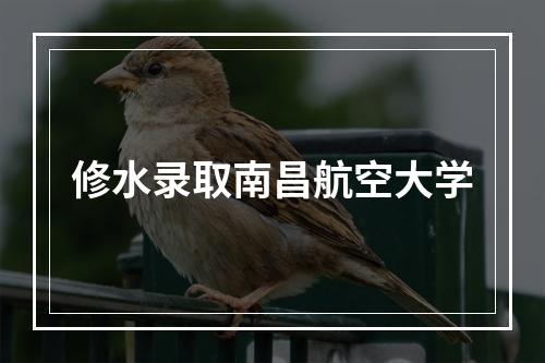 修水录取南昌航空大学