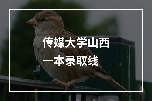 传媒大学山西一本录取线