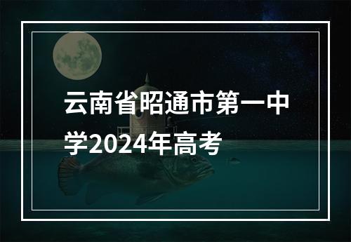 云南省昭通市第一中学2024年高考