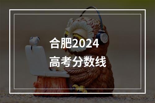 合肥2024高考分数线