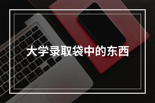 大学录取袋中的东西