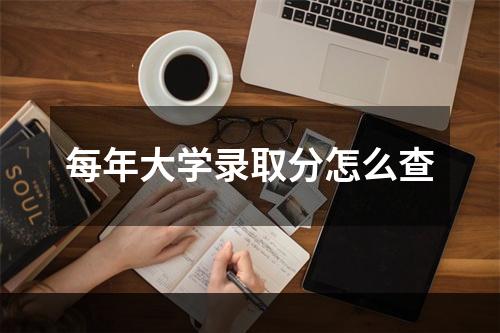 每年大学录取分怎么查