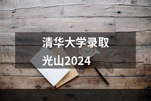 清华大学录取光山2024