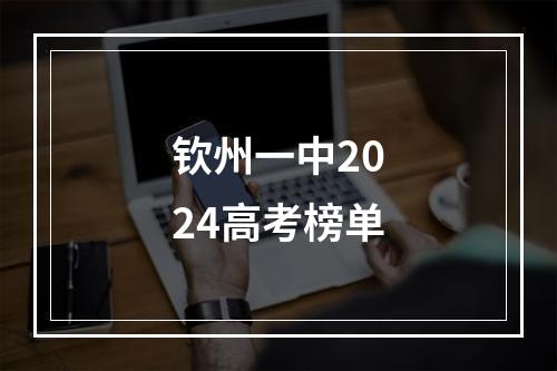 钦州一中2024高考榜单