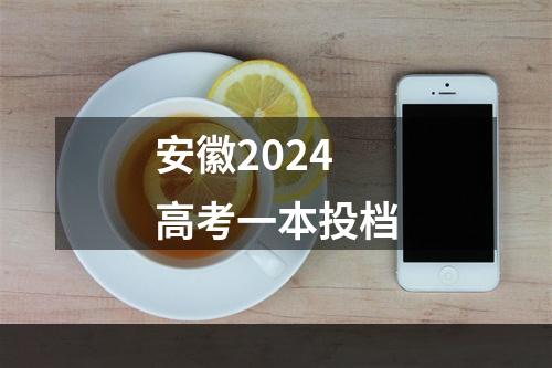 安徽2024高考一本投档