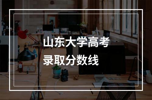 山东大学高考录取分数线