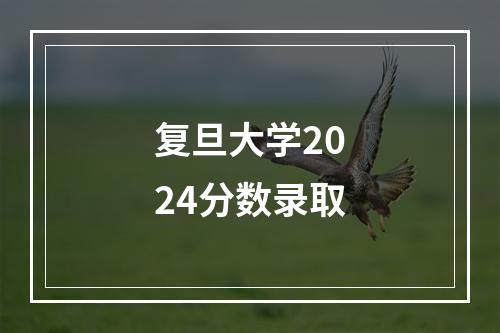 复旦大学2024分数录取