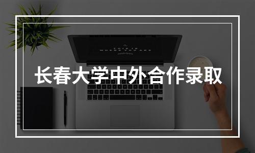 长春大学中外合作录取