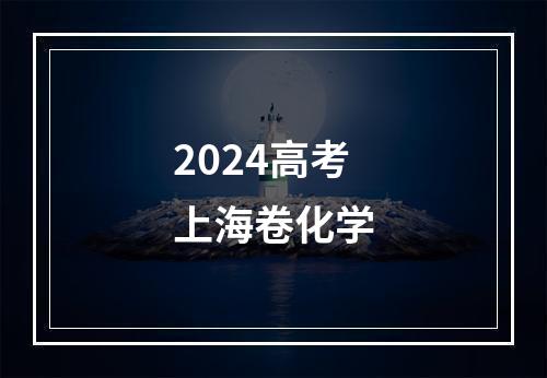 2024高考上海卷化学