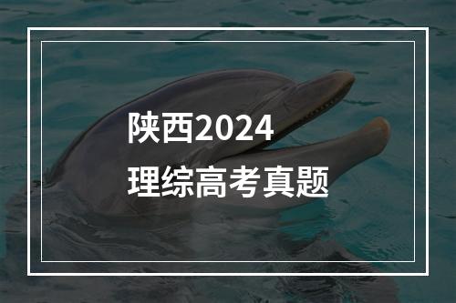 陕西2024理综高考真题