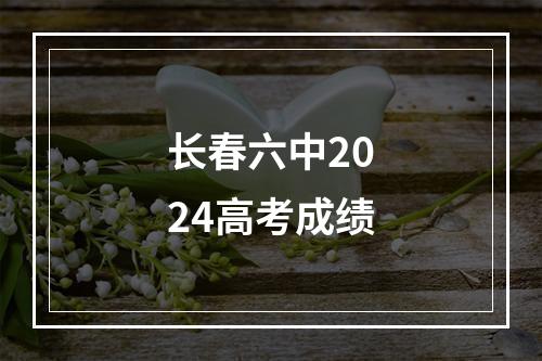 长春六中2024高考成绩