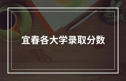 宜春各大学录取分数