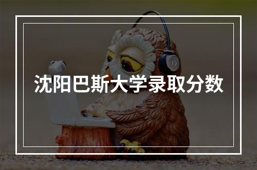 沈阳巴斯大学录取分数