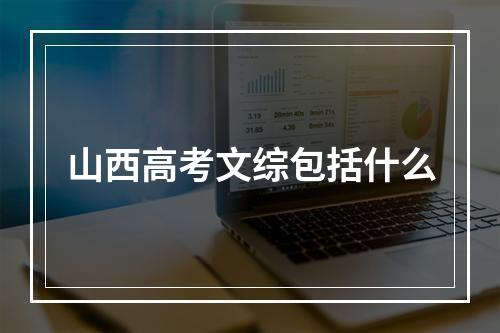 山西高考文综包括什么