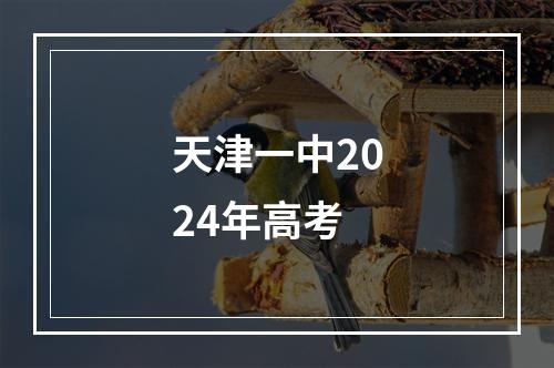 天津一中2024年高考