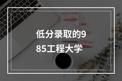 低分录取的985工程大学