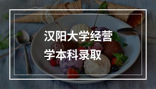 汉阳大学经营学本科录取