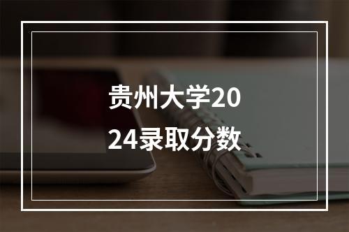 贵州大学2024录取分数