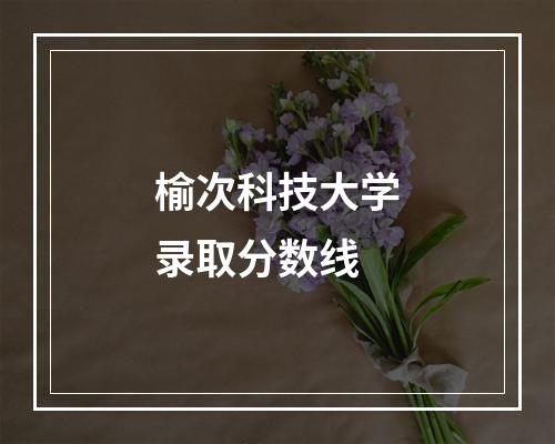 榆次科技大学录取分数线