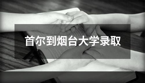 首尔到烟台大学录取